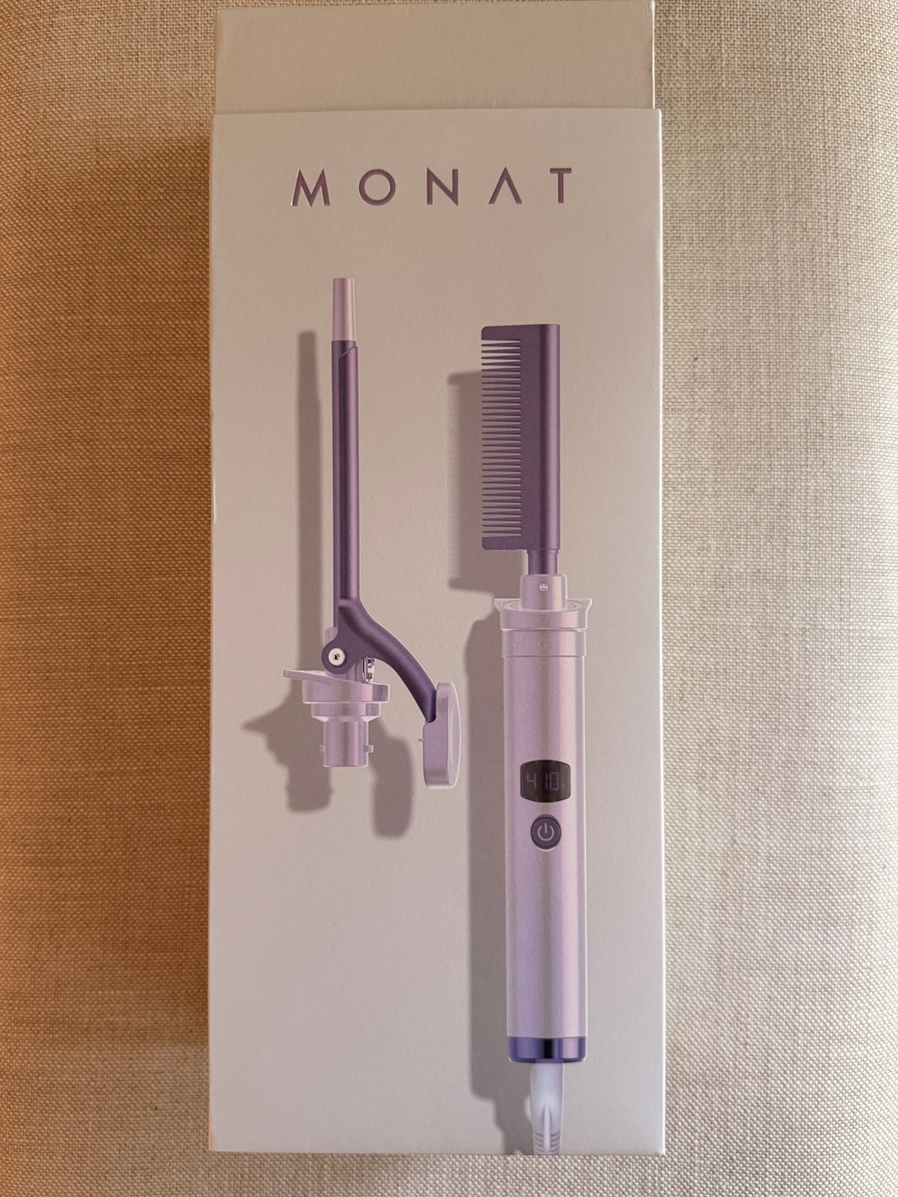 Monat - Sleek & Curled - Interchangeable Hot Comb & Curling Rod